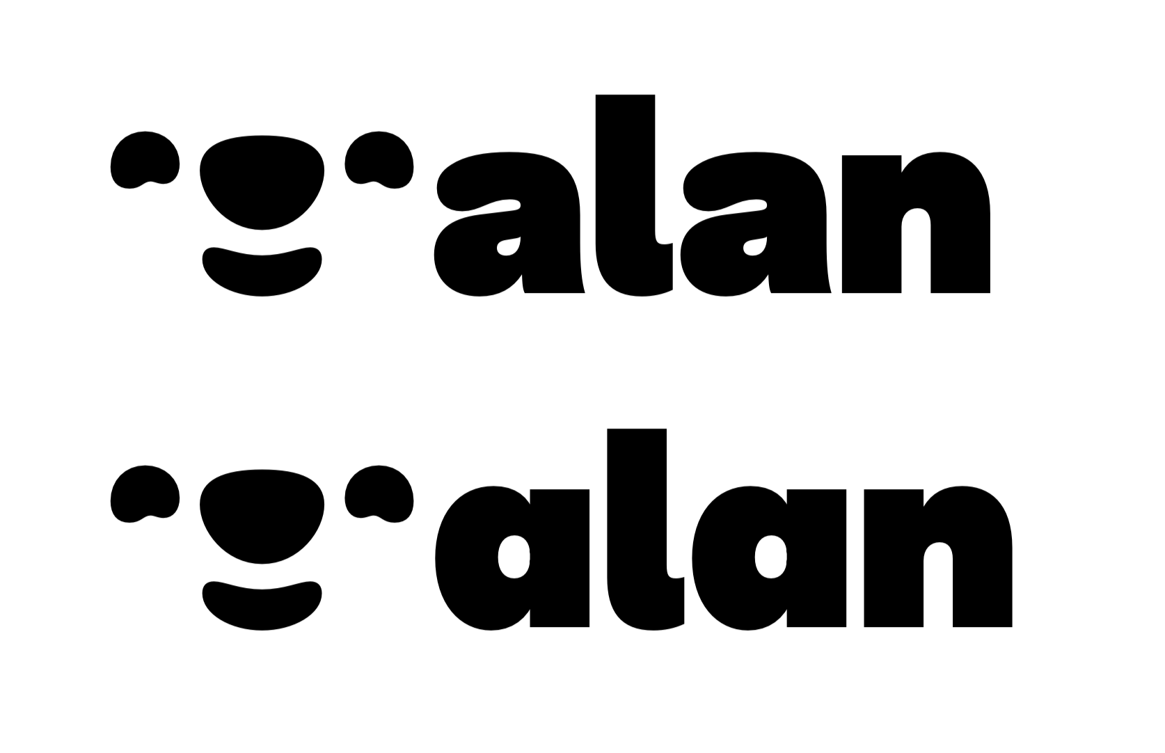 alan logo with the new font