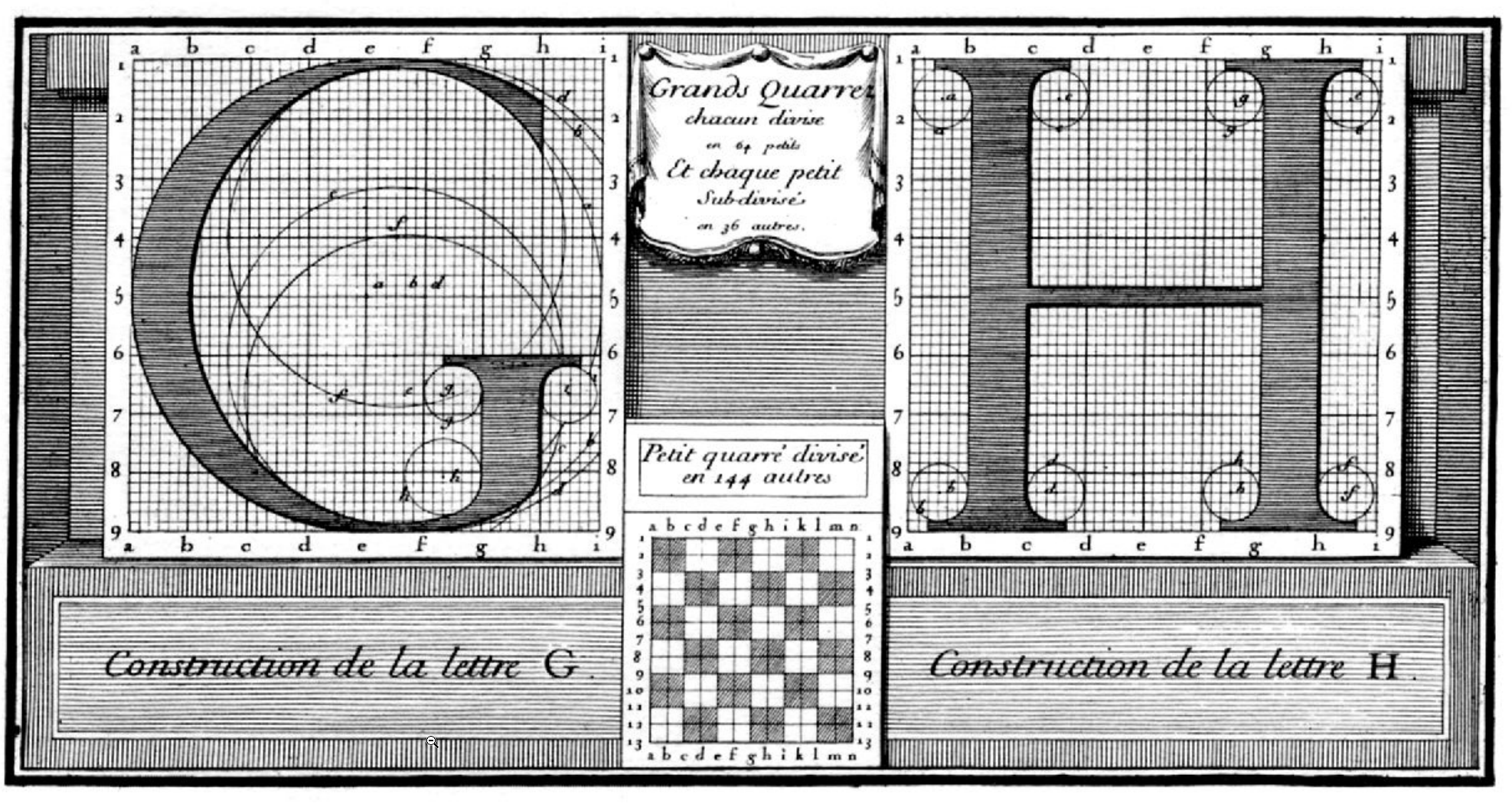 Construction de la lettre G et H